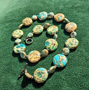 Terra Jasper stone necklace, Sundance